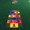 Artificial Grass Block Hopscotch