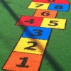 Artificial Grass Block Hopscotch